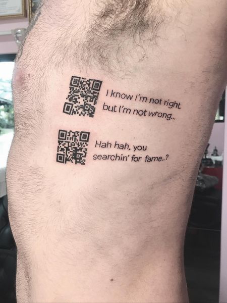 QR Code Tattoo 11