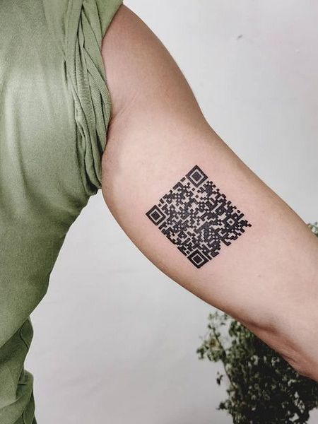 QR Code Tattoo 3