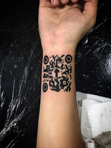 QR Code Tattoo 5