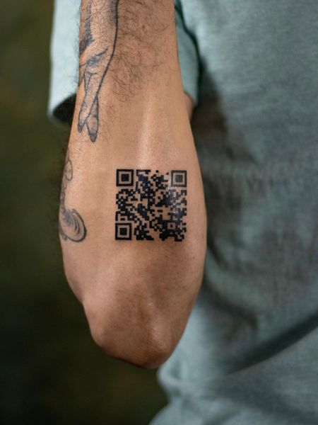QR Code Tattoo 8