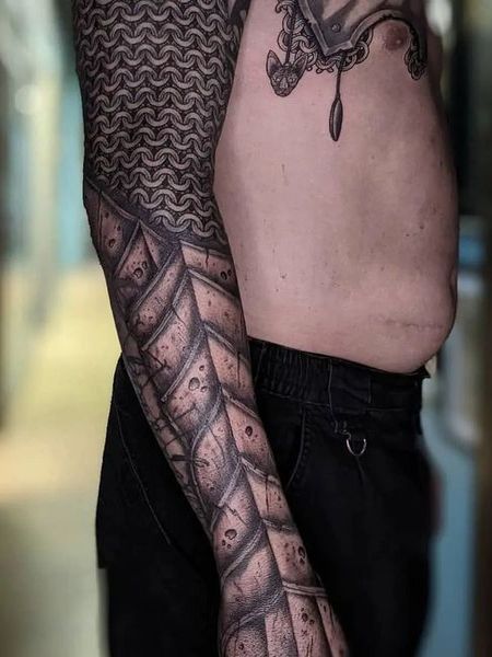 40 Awesome Armor Tattoos For Men - Tattoo Pro