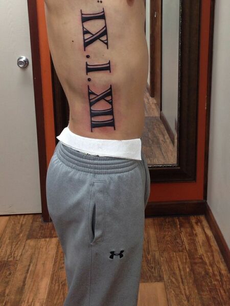 Roman Numerals Tattoo