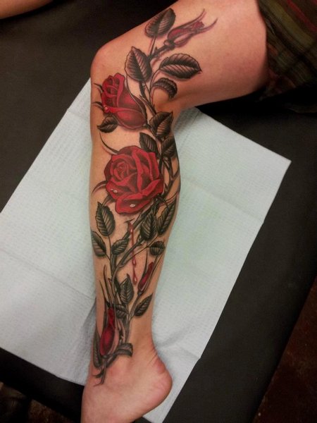 Rose Vine Tattoo