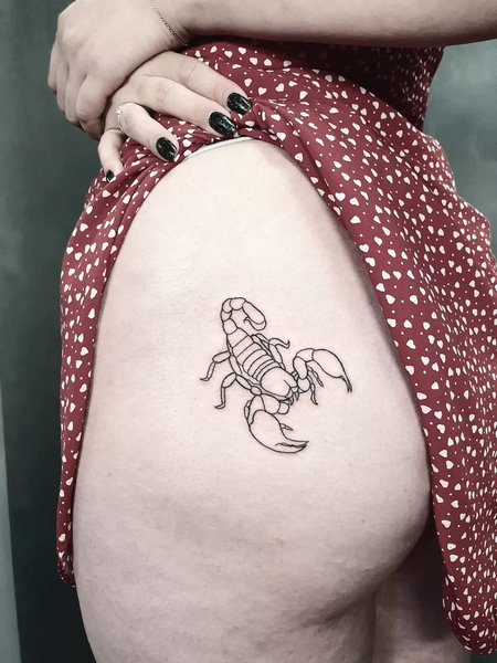 Scorpio Tattoos For Females