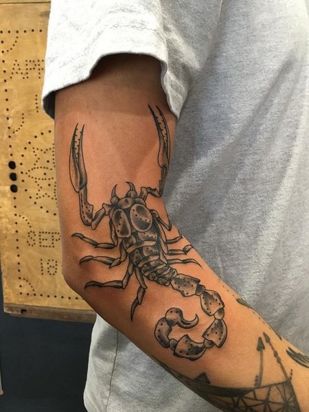 Scorpion Tattoo On Arm