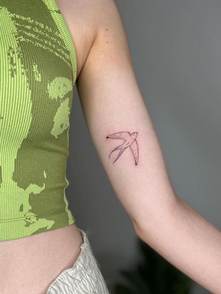 Simple Bird Tattoo