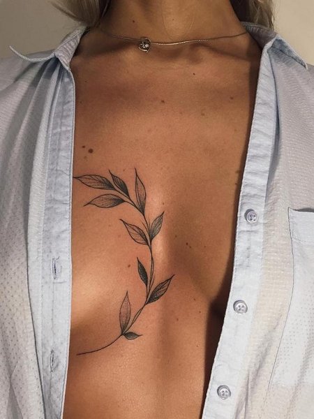 Simple Sternum Tattoo