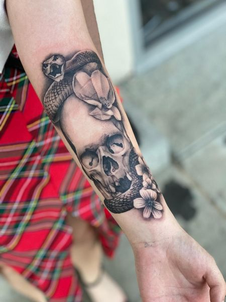 Skull Forearm Tattoos