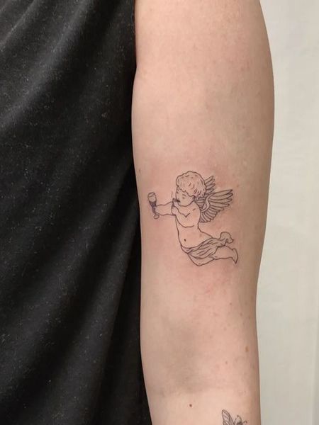 Small Angel Tattoo