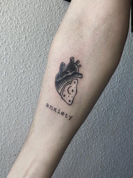 Small Anxiety Tattoo