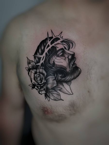 Small Jesus Tattoos
