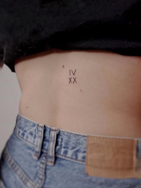 Small Roman Numeral Tattoo