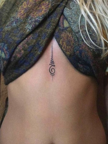 Small Sternum Tattoo