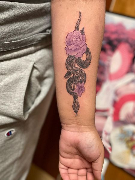 Snake Forearm Tattoos