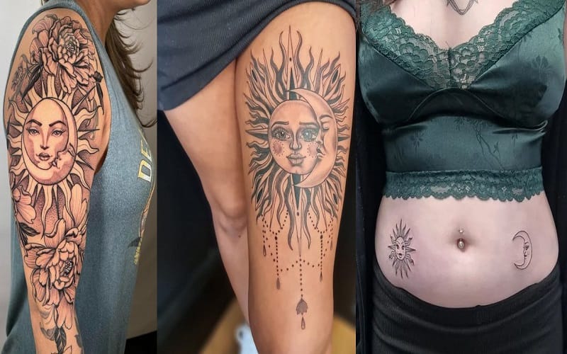 Sun and Moon Tattoos