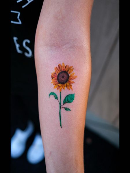 Sunflower Forearm Tattoos