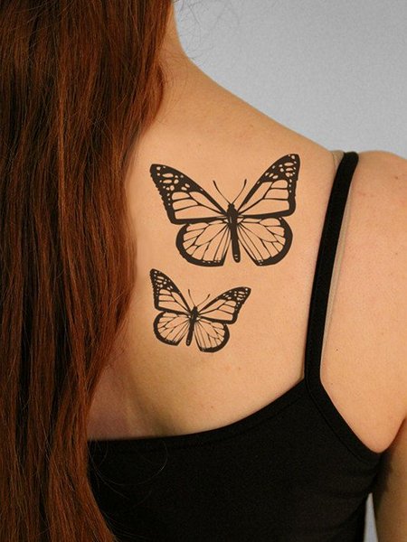 Temporary Butterfly Tattoo