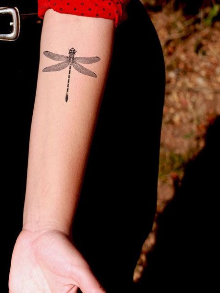 Temporary Dragonfly Tattoo