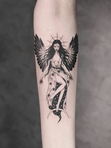 The Goddess Nyx Tattoo