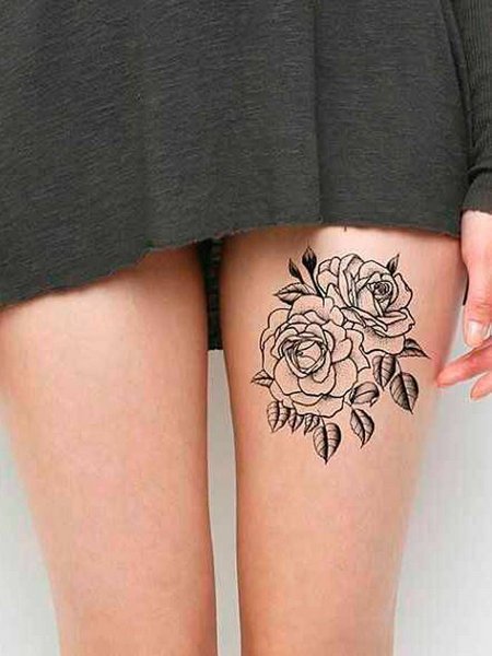 Thigh Temporary Tattoo