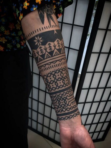 Tribal Forearm Tattoo