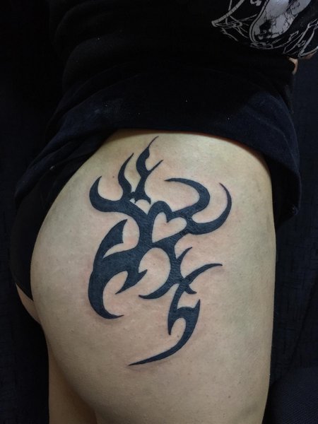 Tribal Hip Tattoo