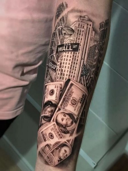 Wall Street Money Tattoos