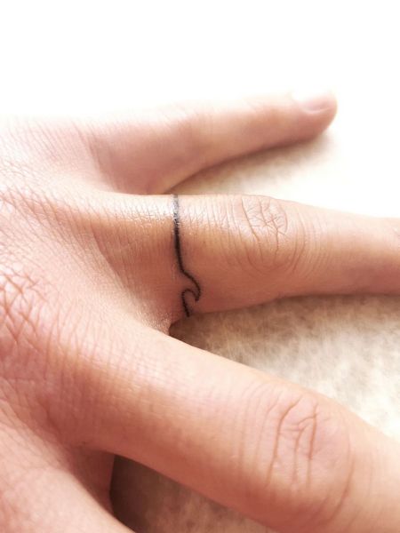 Wave Ring Tattoo