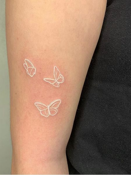 White Butterfly Tattoo