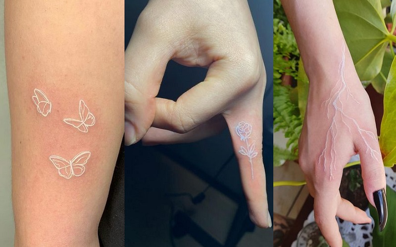 25 Beautiful White ink Tattoo Designs in 2023 1 White Tattoos