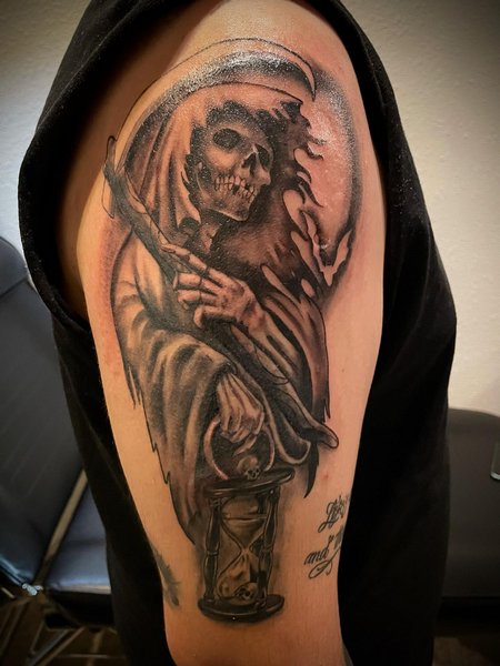Wicked Grim Reaper Tattoo