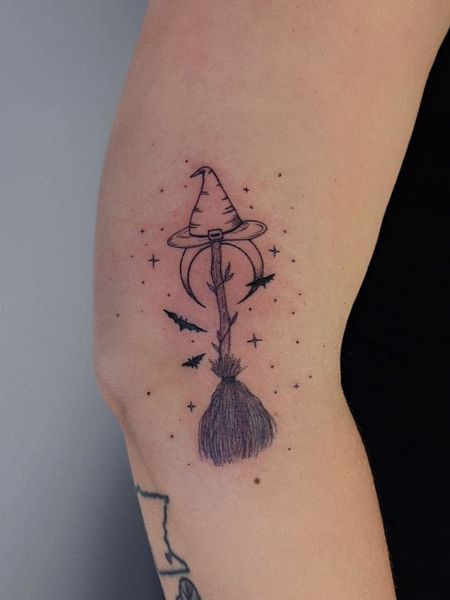 Witch Broom Tattoo