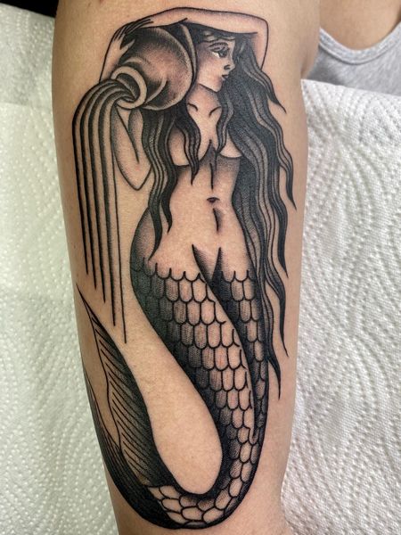 aquarius mermaid tattoo