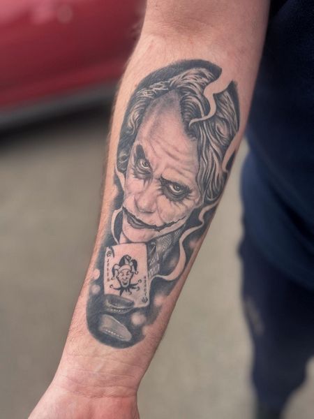 heath ledger joker tattoo