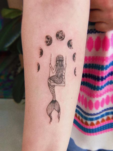 small mermaid tattoo