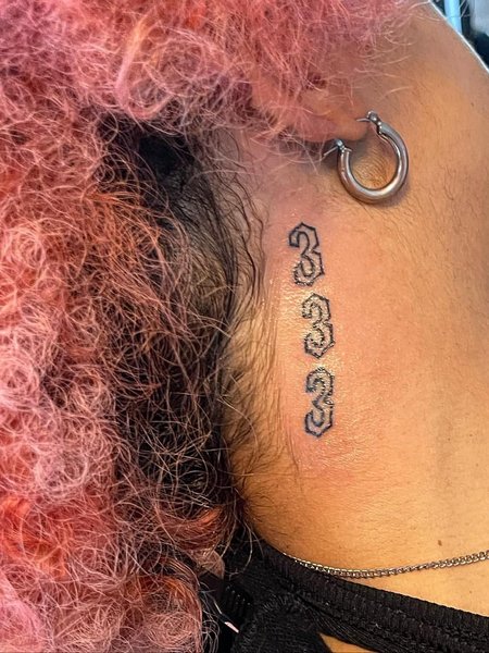 333 Tattoo For Women