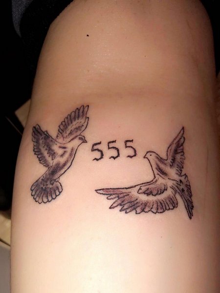 555 Tattoo Design