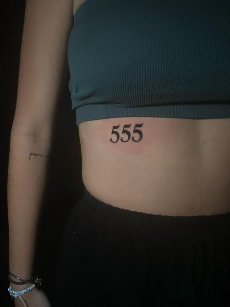 555 Tattoo For Women