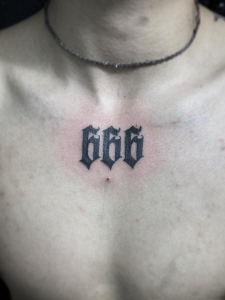 666 Tattoo For Men