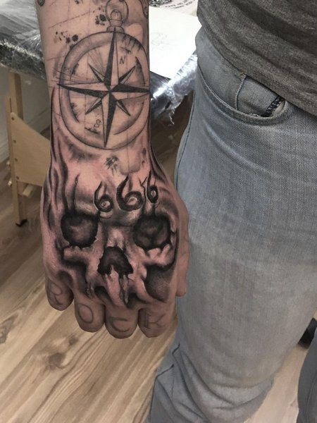 666 Tattoo On Hand