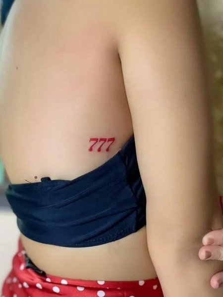 777 Tattoo For Women