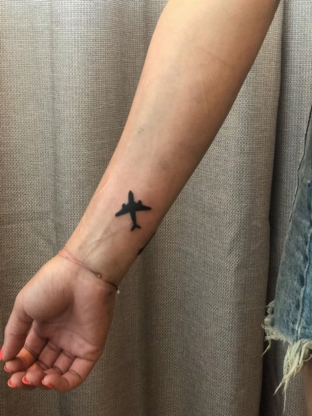 Airplane Tattoo For Women