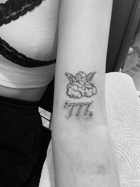 Angel Number 777 Tattoo