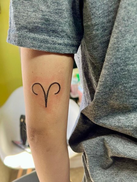 Aries Sign Tattoo