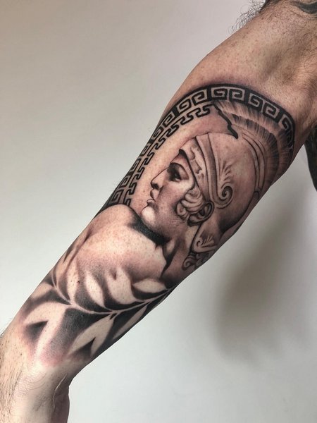 Arm Achilles Tattoo