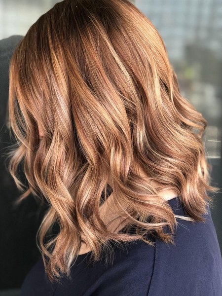 Auburn Hair With Blonde Highlights