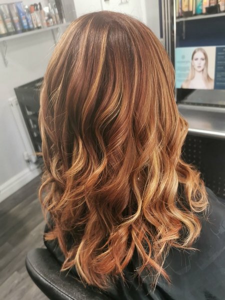 Auburn Hair With Highlights