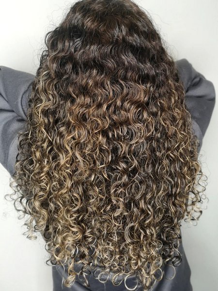 Balayage Curly Hair