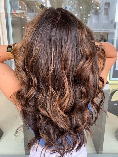 Balayage On Dark Brown Hair