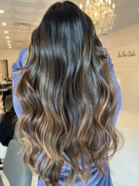 Balayage On Dark Hair